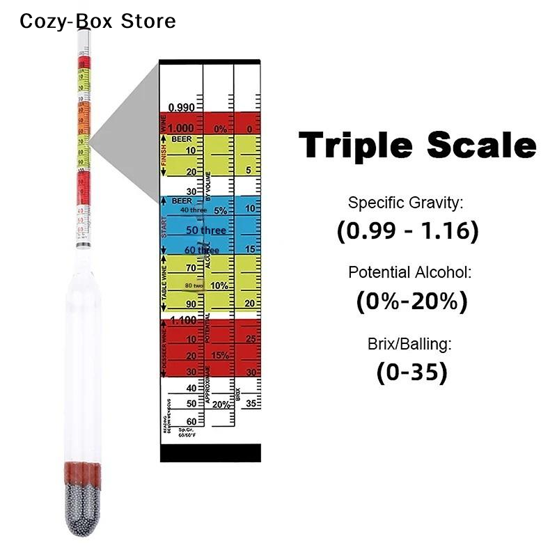 Wine Beer Cider - [ZY] 1 idrometro a 3 scale