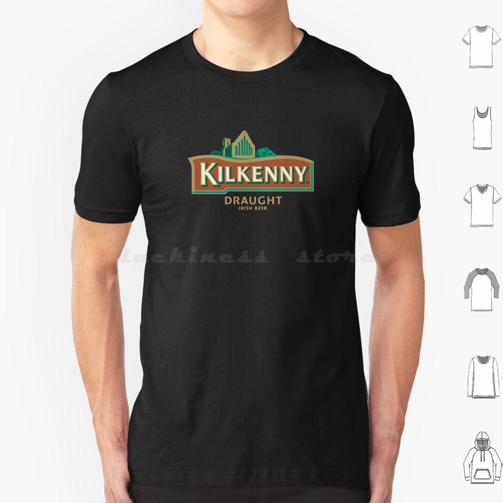 Beer Wine Gin - Maglietta Kilkenny taglia grande 100% cotone