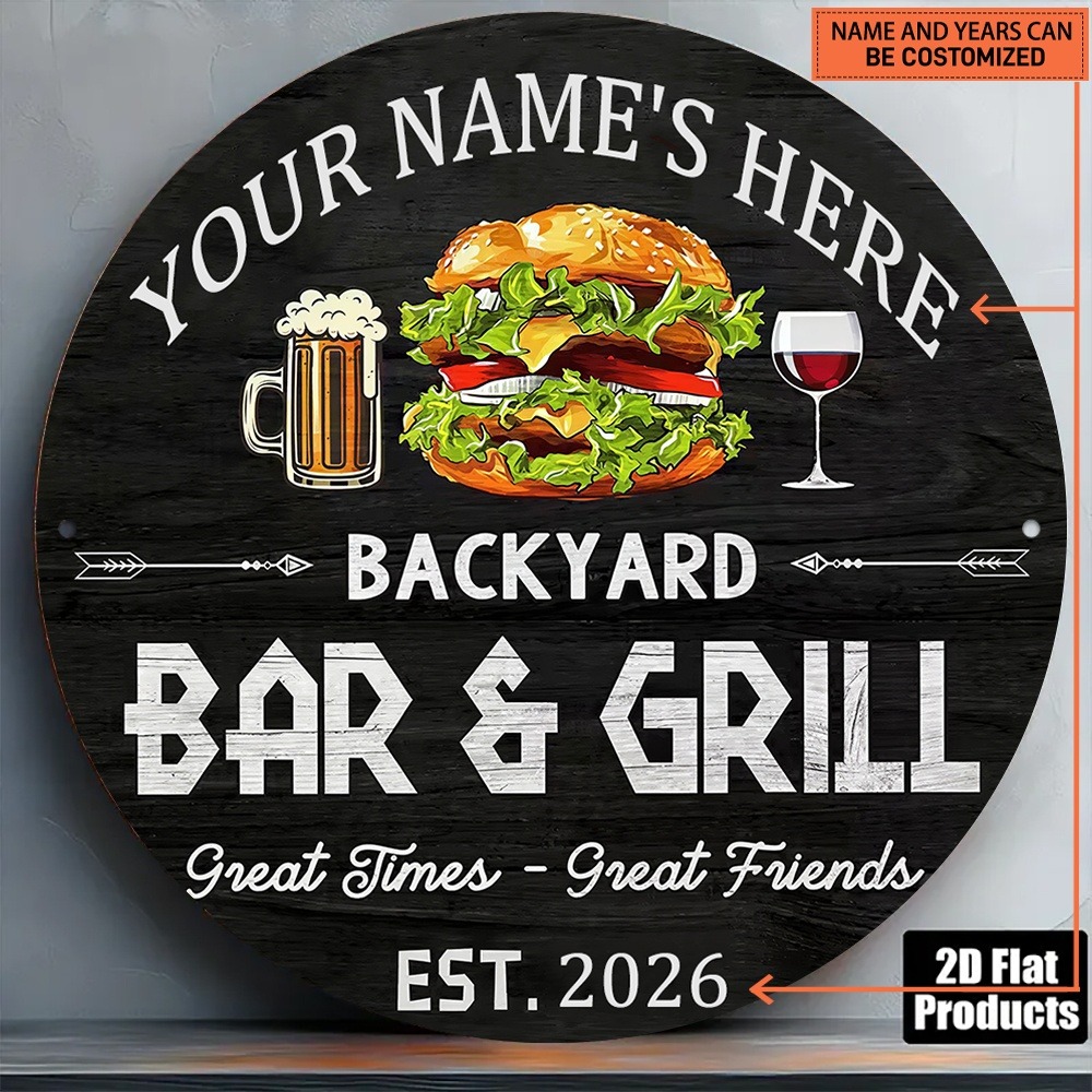 Wine In Beer Name - [2D Piatto] 1 pz. Targa in