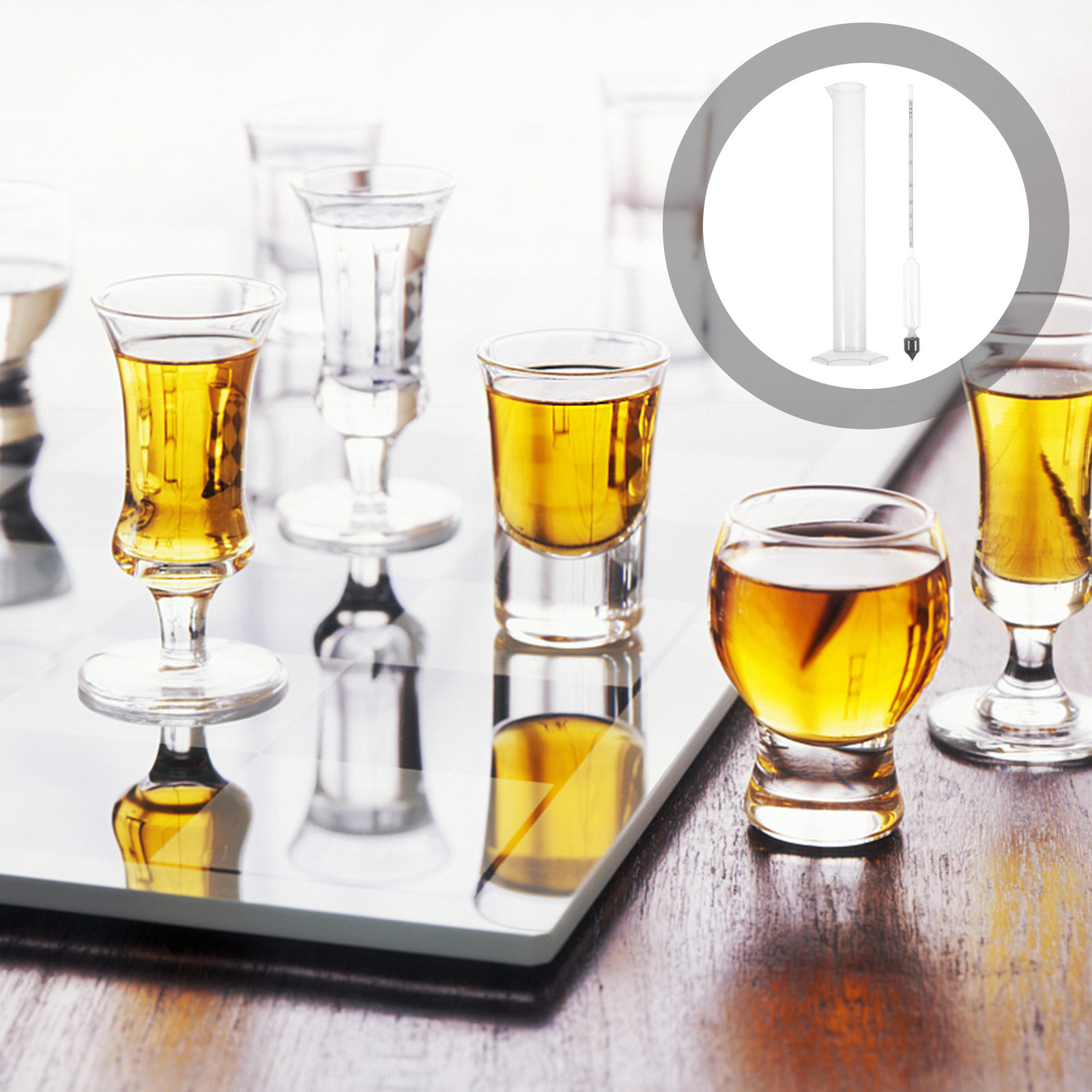 Wine Beer Cider - 1 Set di Idrometro Professionale in