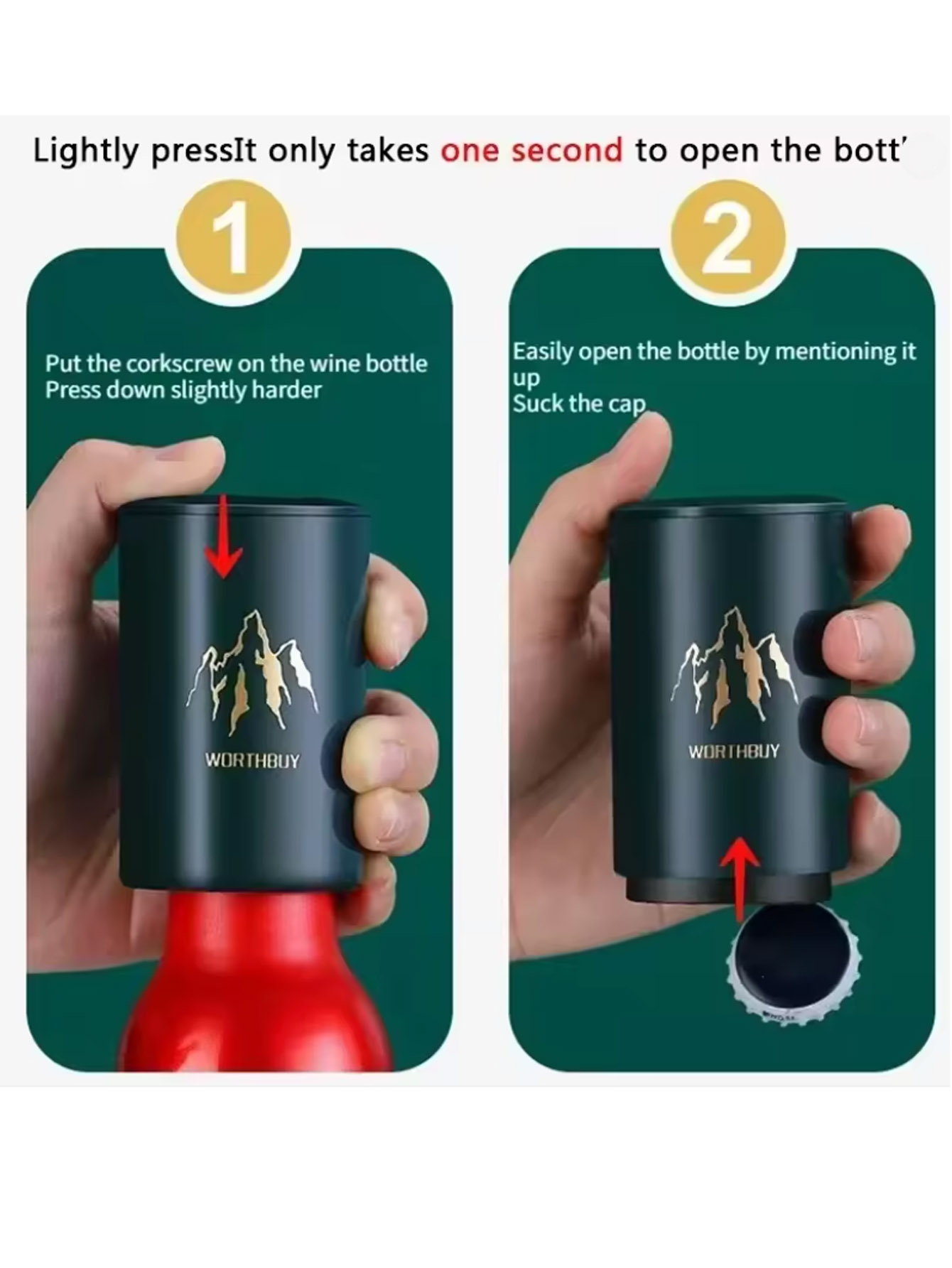 Wine In Beer Bottle - 1 pz apribottiglie automatico per birra