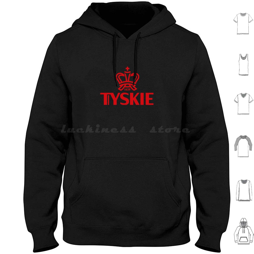 Beer Wine Gin - Tyskie Felpe con cappuccio Manica lunga