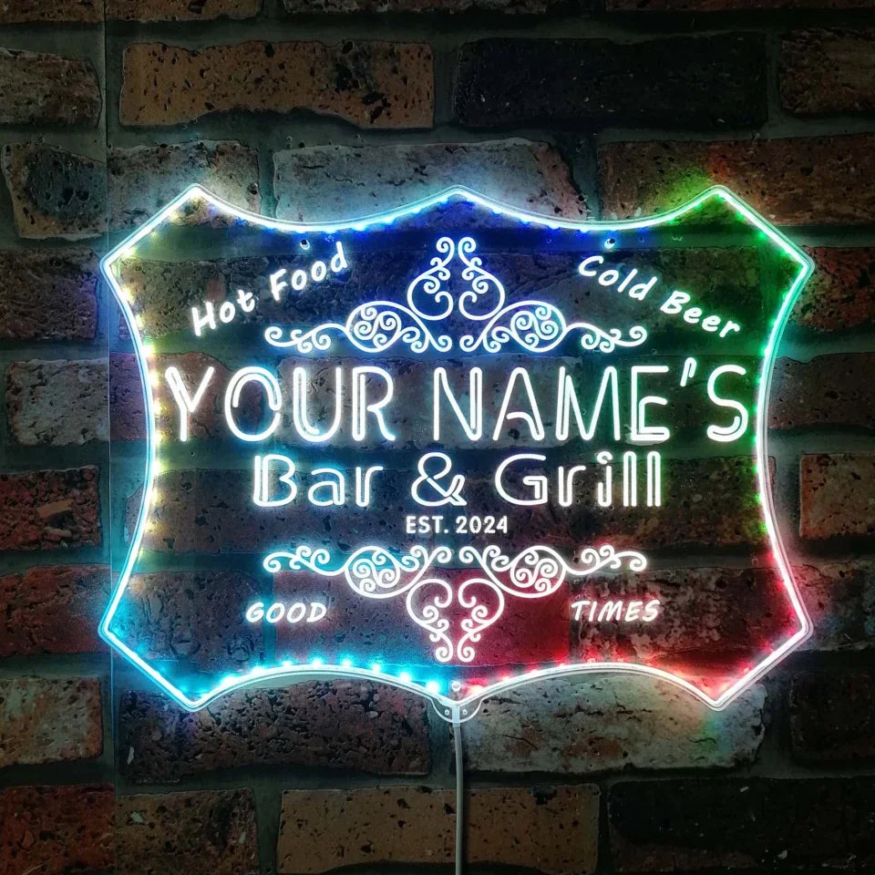 Wine In Beer Name - Personalizzato il tuo nome Bar &
