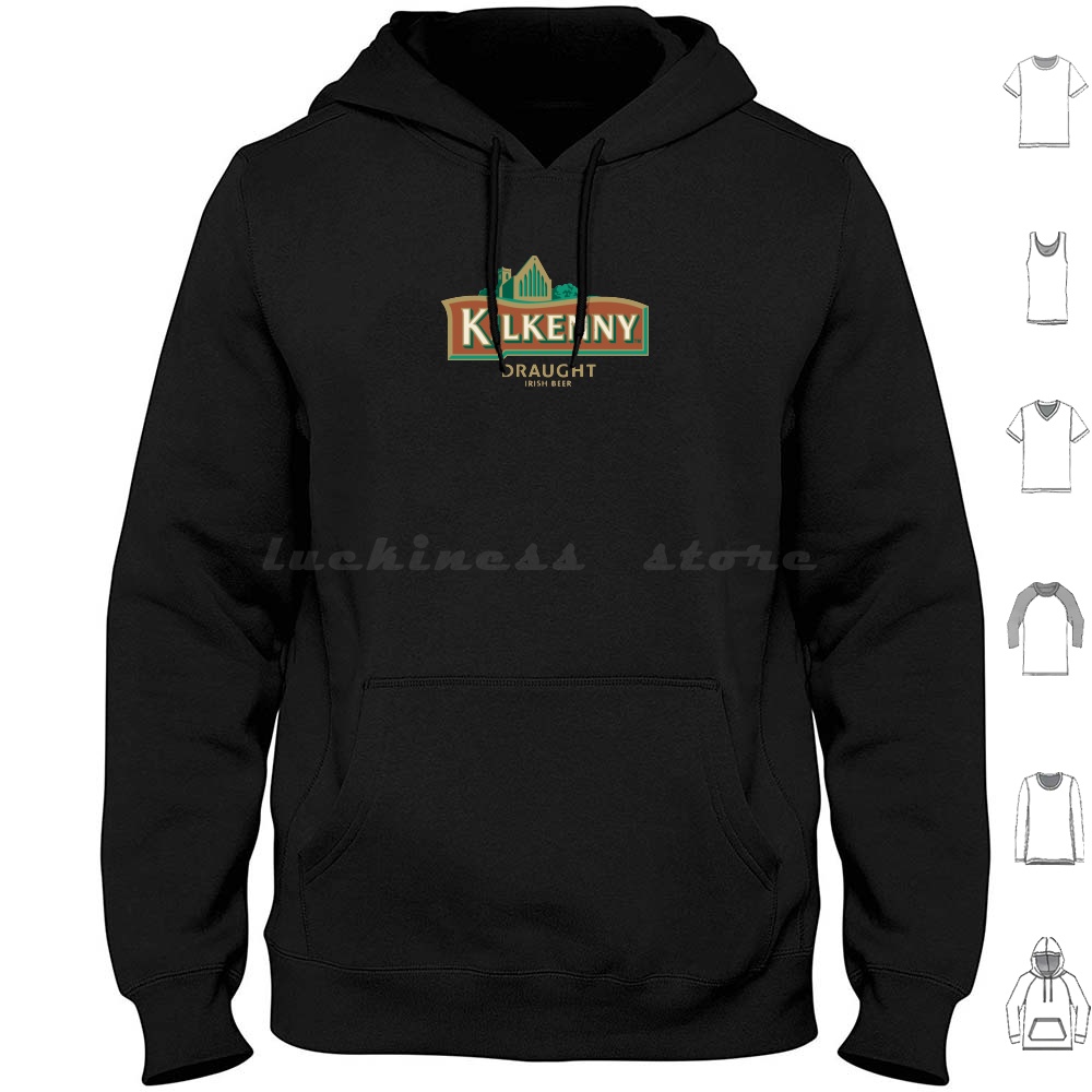 Beer Wine Gin - Felpe con cappuccio Kilkenny a maniche