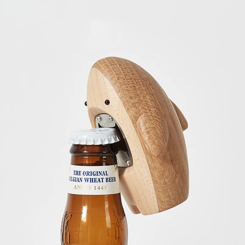 Wine In Beer Bottle - Apribottiglie Creativo in Legno a Forma