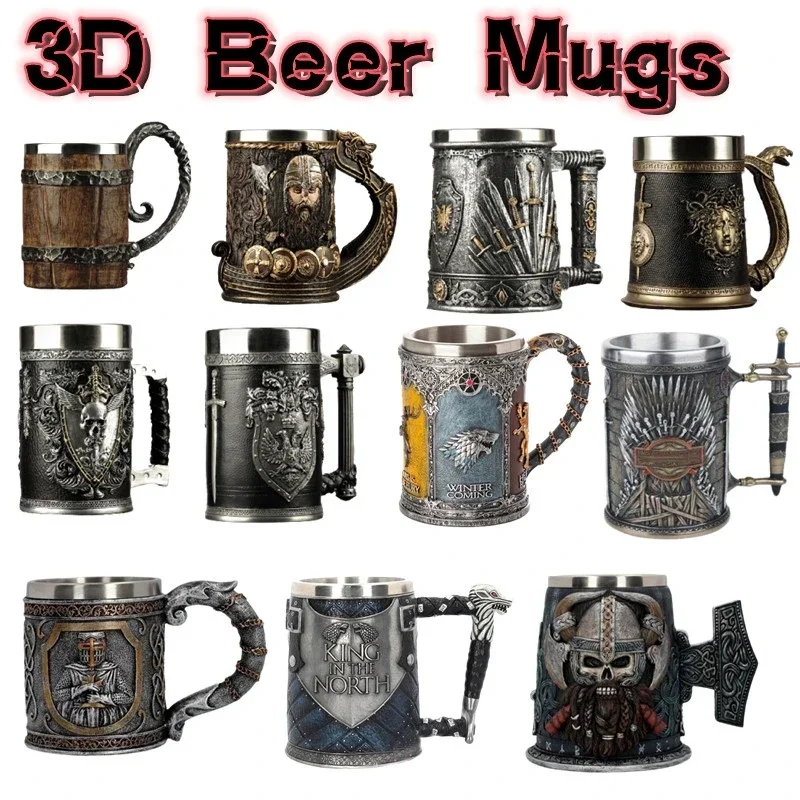 Boccale da Birra 3D, Tazza da  - Wine Beer Coffee recensione e prezzo