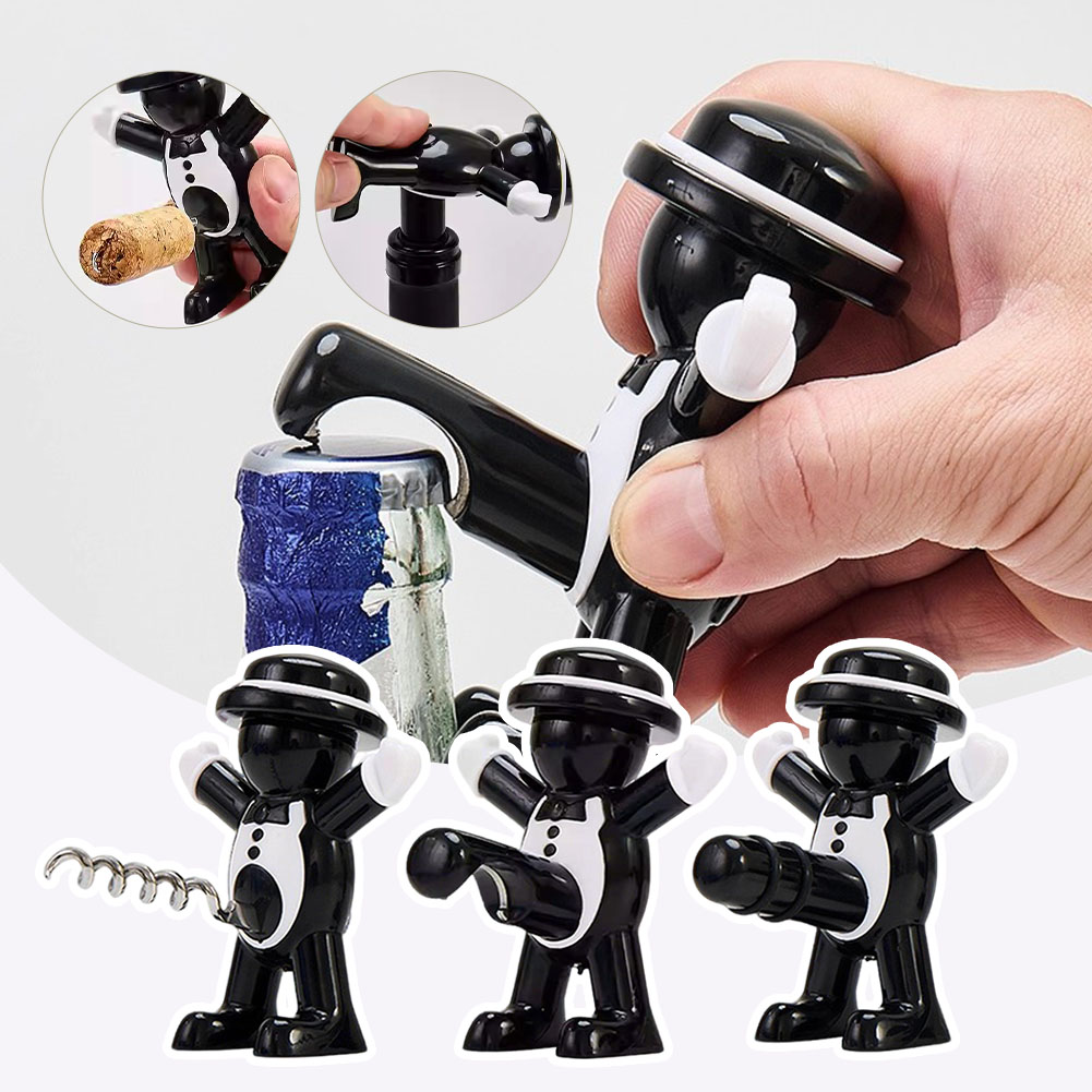 Apribottiglie Black Cool Man D - Wine In Beer Bottle recensione e prezzo