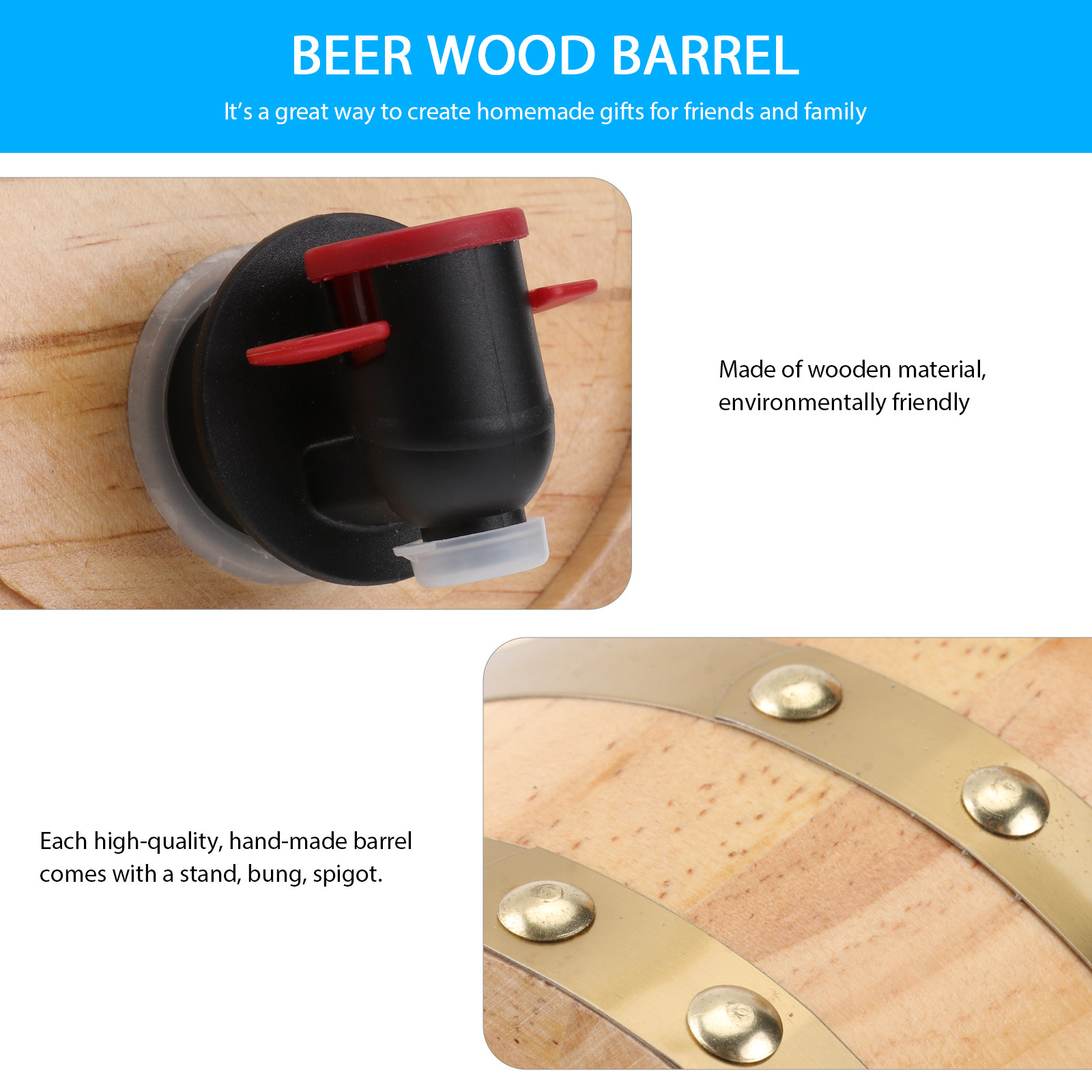 Set di 1 Bottiglia in Legno di - Wine Beer And Spirit recensione e prezzo