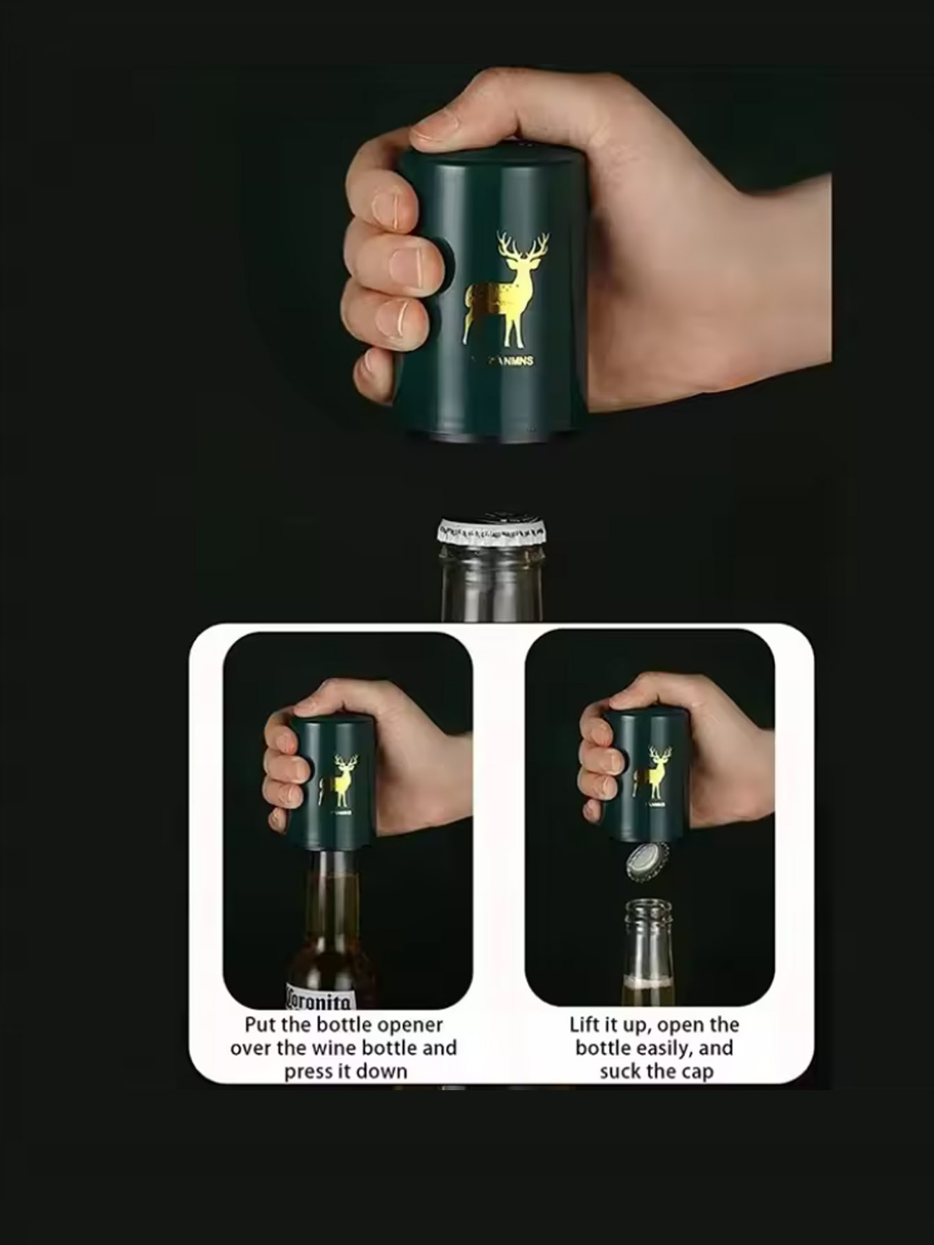 1 pz apribottiglie automatico  - Wine In Beer Bottle recensione e prezzo