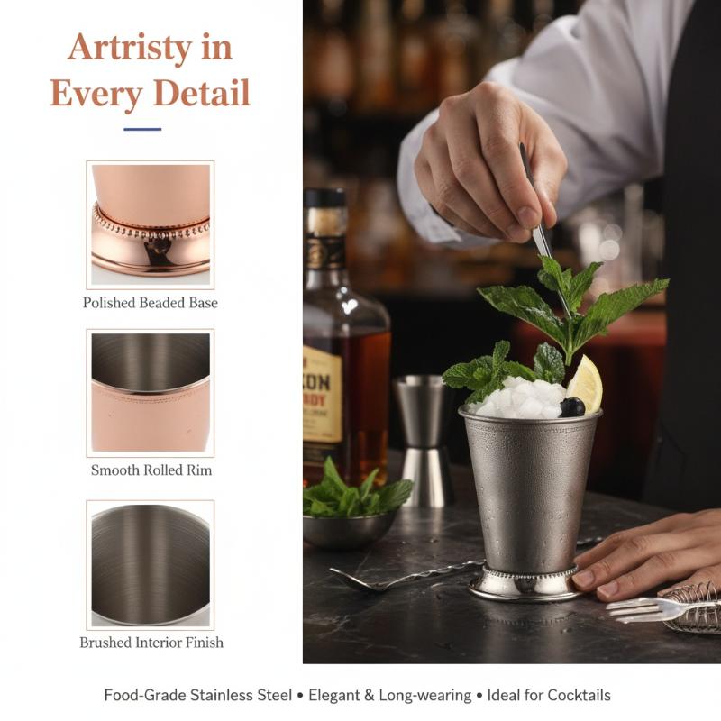 Tazza Mint Julep in acciaio in - Wine Beer Mix Drink recensione e prezzo